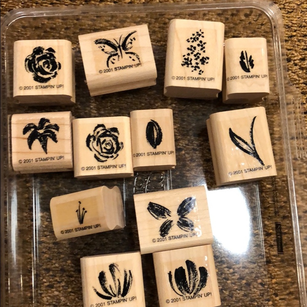 Stampin Up Rubber Two Step Watercolor Minis